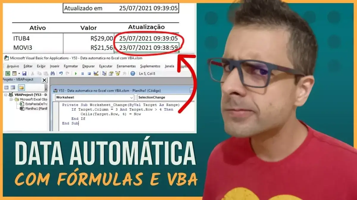 Como Preencher Datas Automaticamente no Excel com Fórmulas e VBA